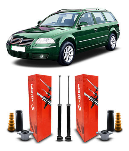 2 Amortecedor Kit Traseiro Volks Passat Variant 1998 A 2005