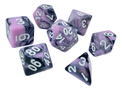 Juego De Mesa Familiar D10 D20 De Dados Acrílicos Novedosos