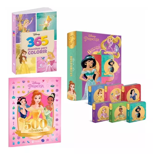 Livro - 365 Desenhos Para Colorir Disney Princesas e Fadas em