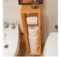 Comprar Porta Rollo De Madera - Porta Papel Higiénico - Baños