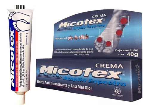Micotex Crema Antimicótico Para Pie De Atleta 40gr