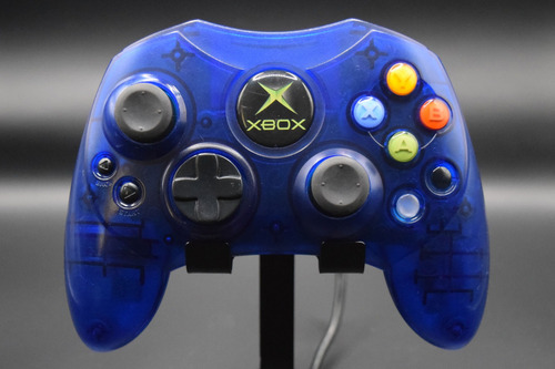 Control Xbox Clásico Azul Transparente Clear Blue Original Azul (Usado)