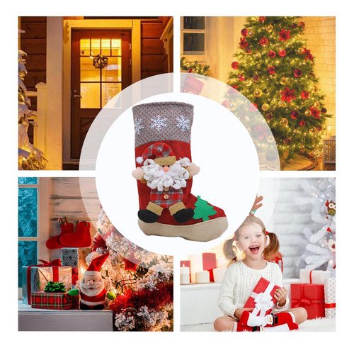 Adornos De Calcetín Navideño Medias Para Calcetín Na