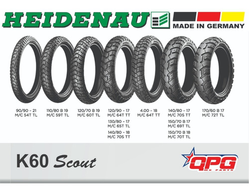Neumatico Heidenau K60 Scout 130/80/17 Honda Transalp 600 Emporio