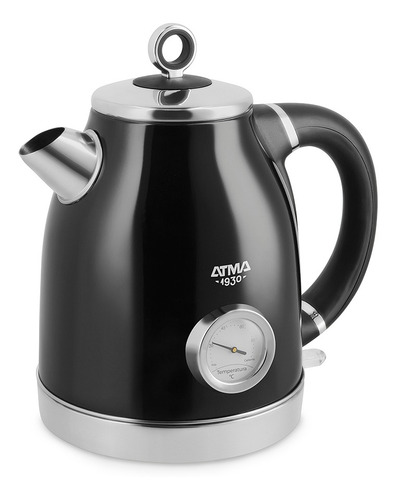 Imagen 2 de 4 de Pava Eléctrica Atma Vintage Negra 1.7l Peat21vbp