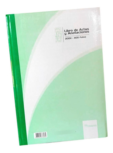 Libro Auxiliar De Actas 400 Folios - 200 Hojas Pasta Dura