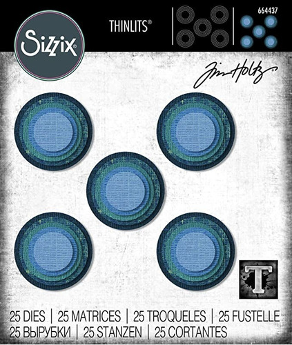 Troqueles De Círculos Concéntricos Sizzix Thinlits Tim Holtz