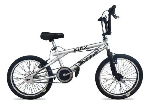 BMX infantil Kawasaki KMX-201 freno v-brakes color gris  