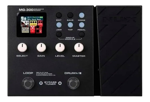 Pedalera De Guitarra Nux Mg300 Loop 60seg 14fx 72ps- Palermo