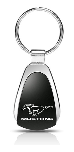 Llavero - Kck.mus Ford Mustang Tear Drop Keychain, Black