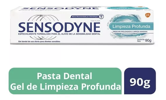 Sensodyne Limpieza Profunda, 90g Crema Dental Pasta