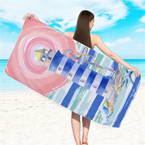 Mantón Toalla De Playa De Microfibra For Adultos,o