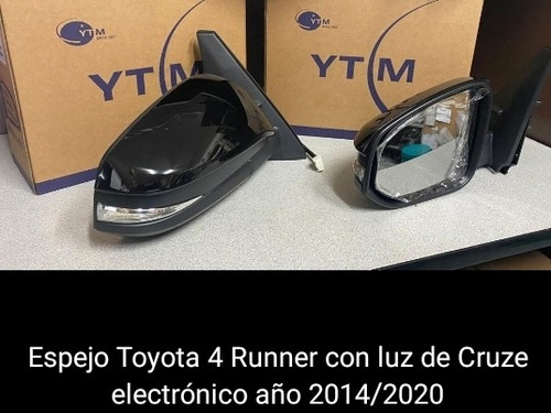 Retrovisor  Toyota 4runner Aplica2014 Hasta 2022 Con Luz