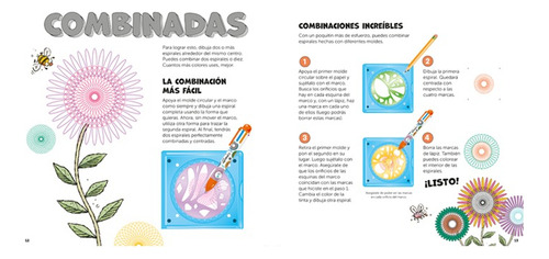 Espirales De Colores Libro Moldes Marco Y Boligrafo 8 Años