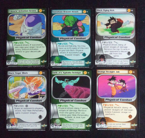 Dragon Ball Z Cards Physical Combat Lote Numero 3