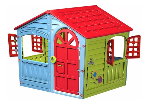 Casita De Juegos Marian Plast Jardin Casa Color Vamosajugar