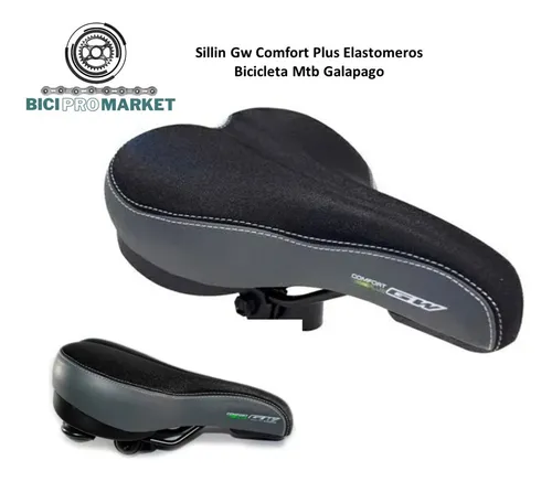 Sillin Gw Comfort Plus Elastomeros Bicicleta Mtb Galapago 29.600