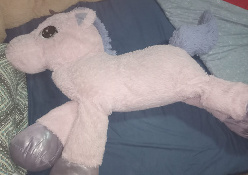 Unicornio De Peluche Gigante Rosa Claro (Usado)