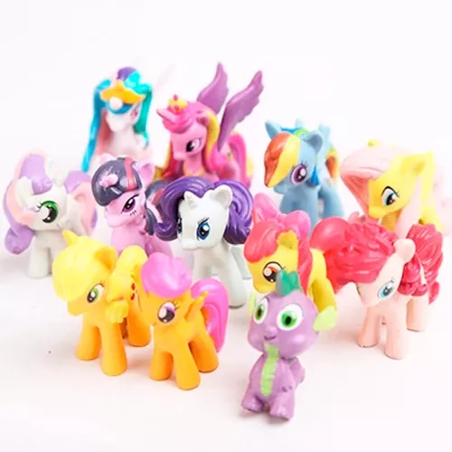 Kit C/12 Personagens My Little Pony Miniaturas Colecionáveis