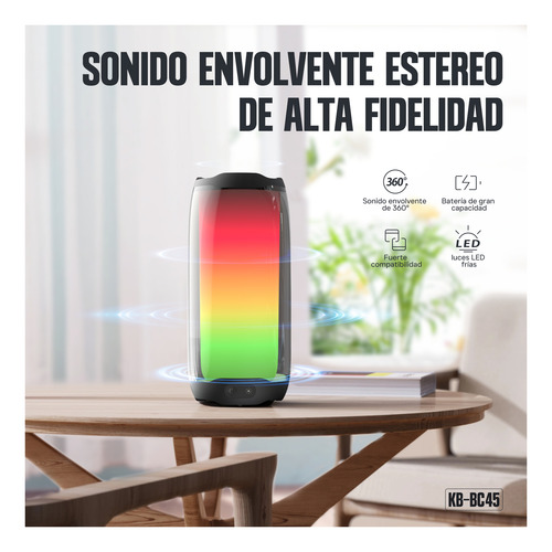 Parlante Bluetooth Pulse Pro 10hrs Kbod Kb-bc45