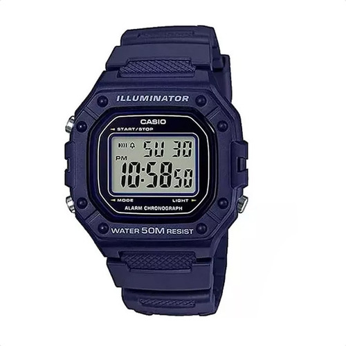 Reloj Casio Digital Cronometro Alarma Calendario W218h