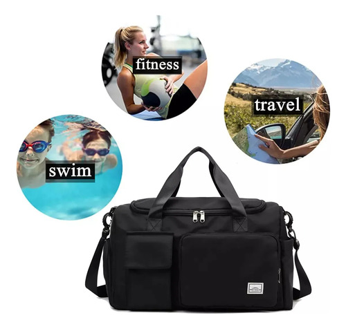 Con Compartimento Para Zapatos Bolsa De Viaje Fitness Bag