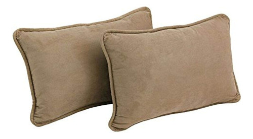 Blazing Needles Almohadas Rectangulares De Microgamuza Con C