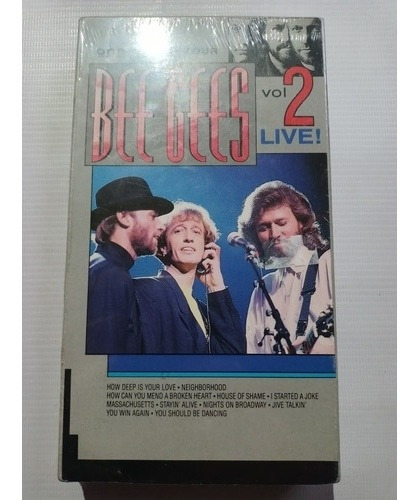 Película Vhs Bee Gees One For All Tour Nueva Sellada