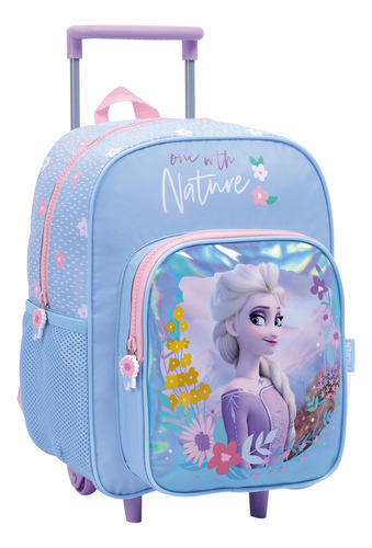 Mochila Con Carro Jardin 12p Disney Princesas Frozen Oficial