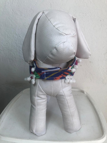Jorongo Perro Artesanal Sarape Con Polar Talla 2 23-27cms