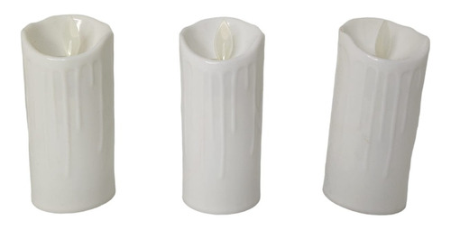 Velas Velon Velones Led Pila Llama Con Movimiento Pack X 6