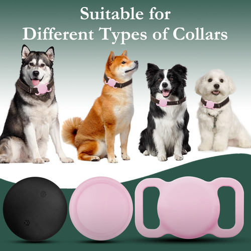 Rastreador Inteligente De Perros Marca Find My Modelo Imperm Rosado