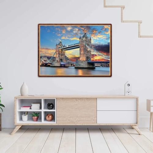 Imagen 4 de 4 de Rompecabezas 1000 Pzas Puzzle Puente Ciudad Tower Bridge Edu