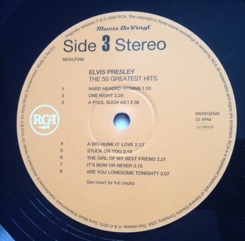 Imagen 4 de 10 de Vinilo Elvis Presley The 50 Greatest Hits Nuevo Sellado