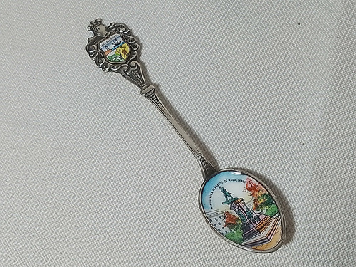 Cuchara Coleccion Enlozada - Bañada Plata - Magallanes