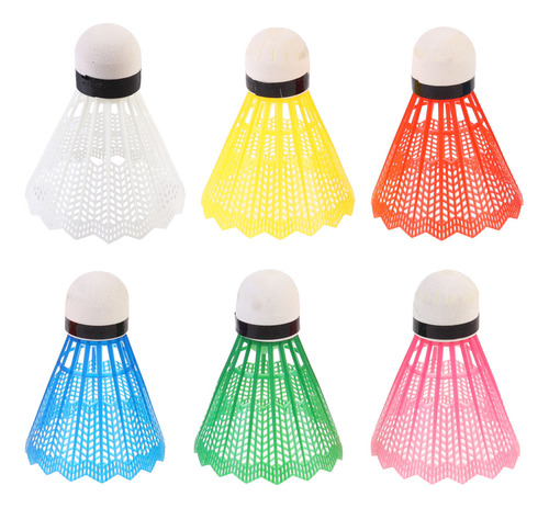 Volantes De Bádminton Con Pelota De Colores, 6 Unidades, Par