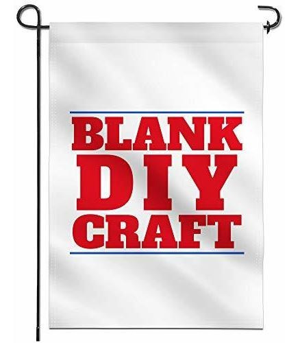 Bandera - Anley Blank Solid White Garden Flag - Diy Personal