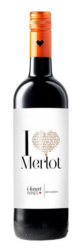 Pack De 12 Vino Tinto I Heart Merlot 750 Ml
