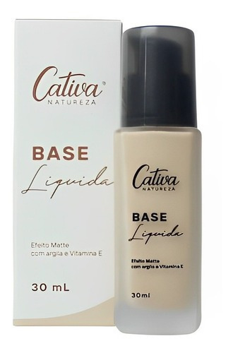 Base Líquida Efeito Matte Cor 2 30ml - Cativa Natureza Tom Nude