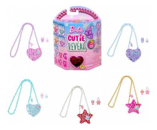 Barbie Cutie Reveal Pet Mascotas Rojo + 5 Sorpresas Mattel
