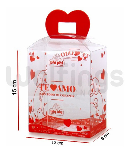 Caja De Plastico Para Regalos Packaging Transparente Chica