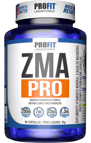 Zma Pro Con Picolinato De Cromo 90 Cápsulas - Profit Labs