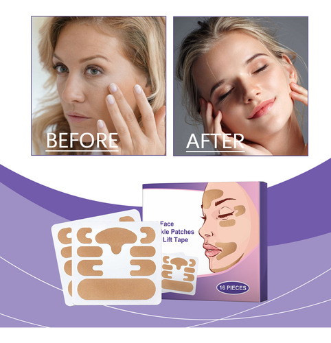 Cinta De Estiramiento Facial Z Patches Antiarrugas Mult 3011