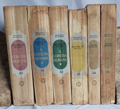 A Comédia Humana - Honoré De Balzac -  Estudos De Costumes: Cenas Da  Privada  E Vida Provinciana - 6 Volumes -  1ª E 2ª Edição - Raridade