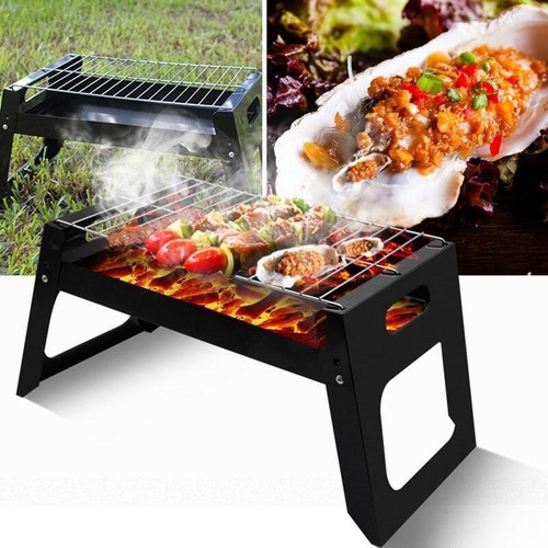 Parrilla Plegable Carbon Asados Camping Grill Viaje Portable
