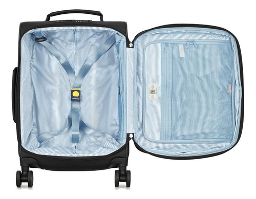 Valija Carry On Expandible 56 Cm. Delsey Turenne Soft Color Negro
