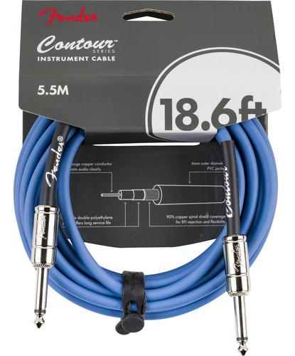 Cable Fender Contour Para Instrumento 18.6ft Azul 5.5m