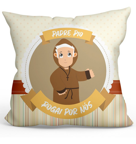 Almofada Infantil - São Padre Pio De Pietrelcina