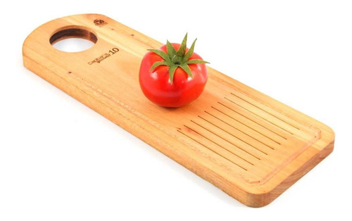 Imagen 2 de 8 de Tabla Madera Recta Para Cortar Y Servir Asado Verduras 10