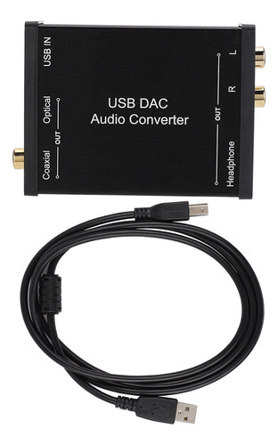 Convertidor De Audio Usb Dac, Tarjeta De Sonido De Audio Usb